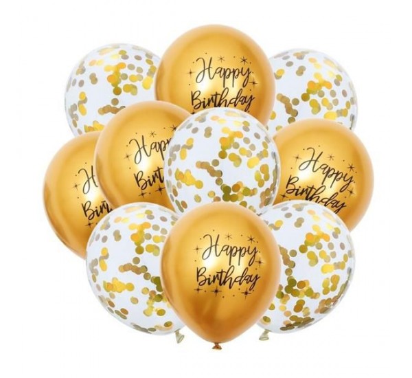 Doğum Günü 10 Lu Helyum Balon
